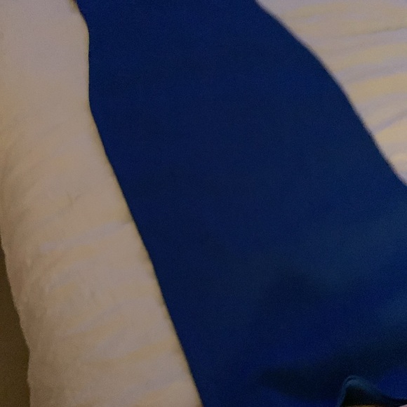 Ted Baker London Lounia Fluted Sleeve Body-Con Sweater Dress Color: Mid Blue - Picture 10 of 16